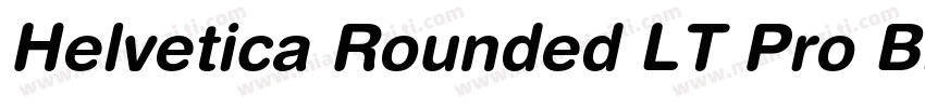 Helvetica Rounded LT Pro Black字体转换